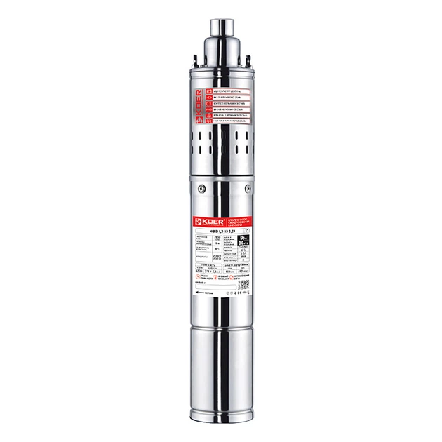 Насос свердловиний шнековий KOER 4QGD 1.5-120-1.1 1" (KP2879) - Фото 1 Насос свердловиний шнековий KOER 4QGD 1.5-120-1.1 1" (KP2879) - зображення 1