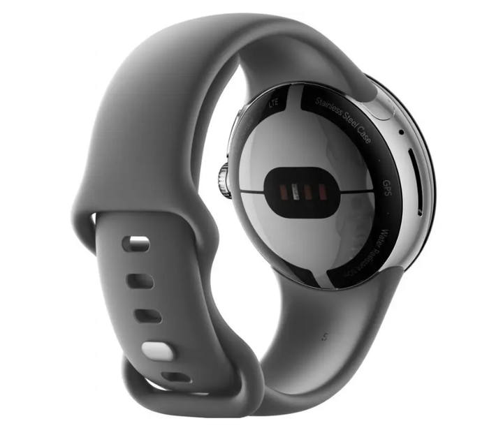 Смарт-часы Google Pixel Watch LTE Polished Silver Case/Charcoal Active Band - Фото 3 Смарт-часы Google Pixel Watch LTE Polished Silver Case/Charcoal Active Band - изображение 3