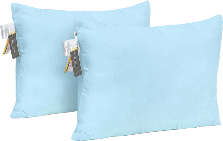 Акція на Набір подушок Mirson №7021 Eco Light Blue Soft Tracery - Thinsulate 50x70 см 2 шт від Rozetka
