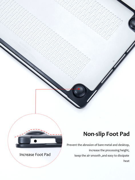 Чехол накладка для MacBook Air 13" Zamax Soft Shield Protective Case - Black&White - изображение 4
