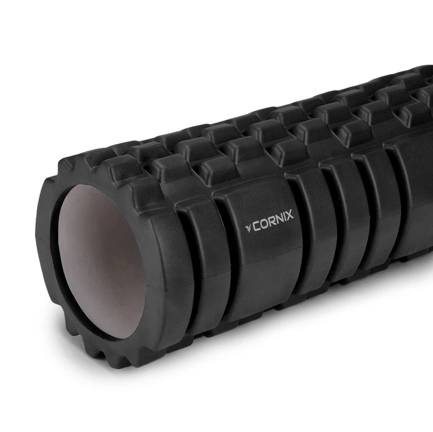 Ролик для масажу Cornix EVA 33 x 14 см валик ролер XR-0029 Black - зображення 2