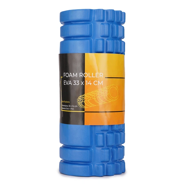 Ролик для масажу Cornix EVA 33 x 14 см валик ролер XR-0035 Blue - зображення 3