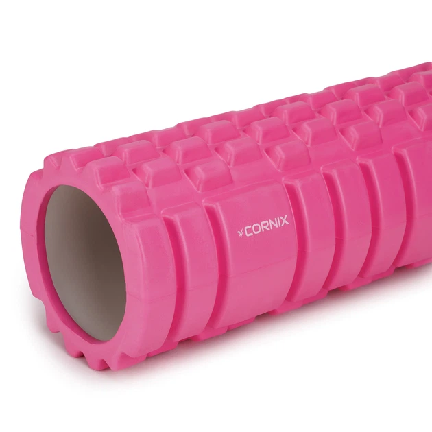 Ролик для масажу Cornix EVA 33 x 14 см валик ролер XR-0031 Pink - зображення 3