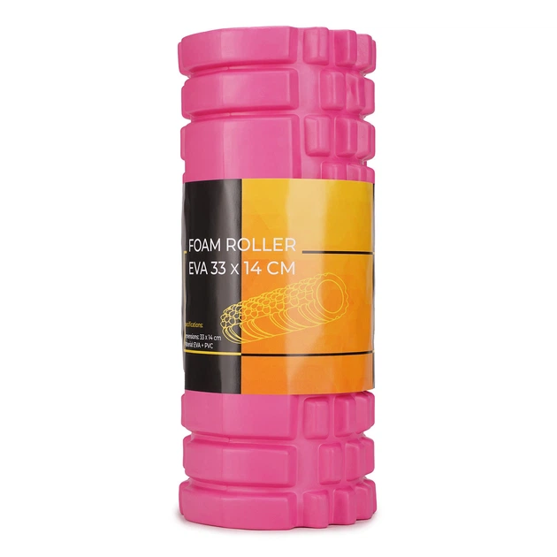 Ролик для масажу Cornix EVA 33 x 14 см валик ролер XR-0031 Pink - зображення 4
