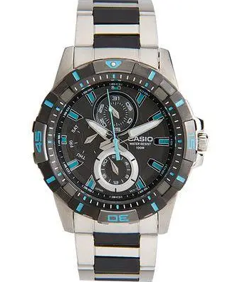 Наручные часы Casio MTD-1071D-1A1VDF Серебро\Бирюзовый Нержавеющая сталь - изображение 2