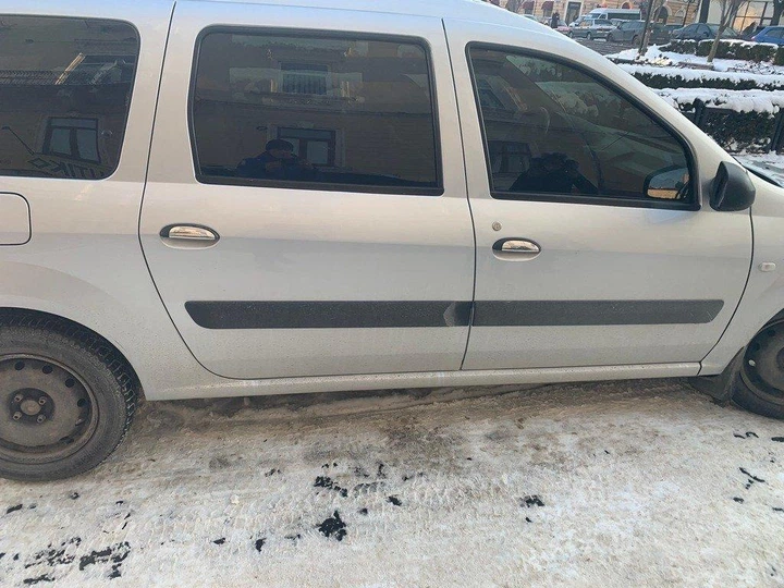 4 Накладки на дверные ручки для Dacia Logan 1 2005-2008, нержавеющая сталь, хром - изображение 5