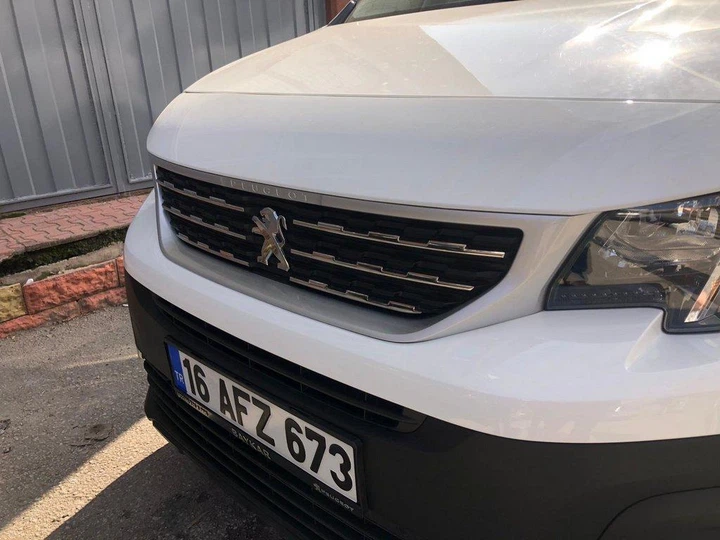 Накладки на решітку радіатора для Peugeot Partner/Rifter 2019+, нержавіюча сталь - зображення 6