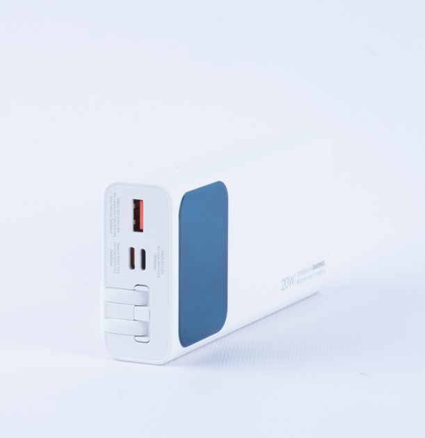 УМБ Remax Power Bank 20000 mAh PD 20W+QC 22.5W Cabled Fast Charging ...