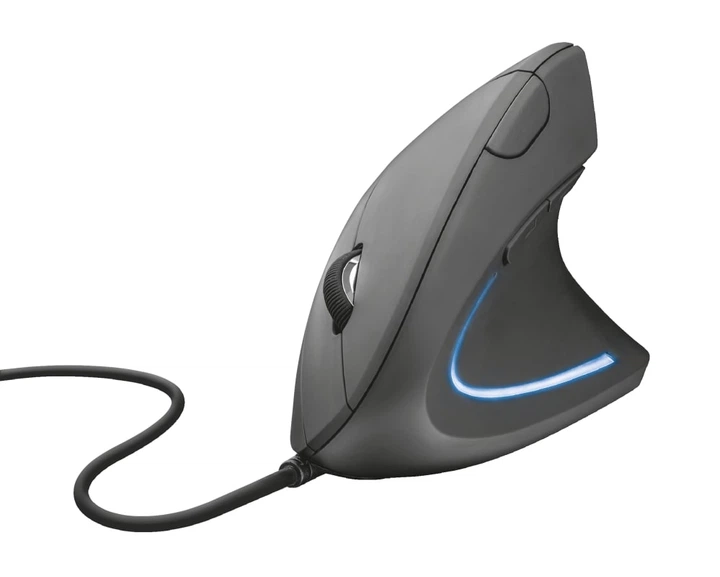 Миша Trust Verto Ergonomic, USB-A, чорний - Фото 2 Миша Trust Verto Ergonomic, USB-A, чорний - зображення 2