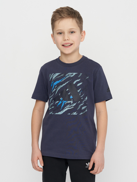 Детская футболка для мальчика Adidas HA4052 128 см Shadow Navy ...