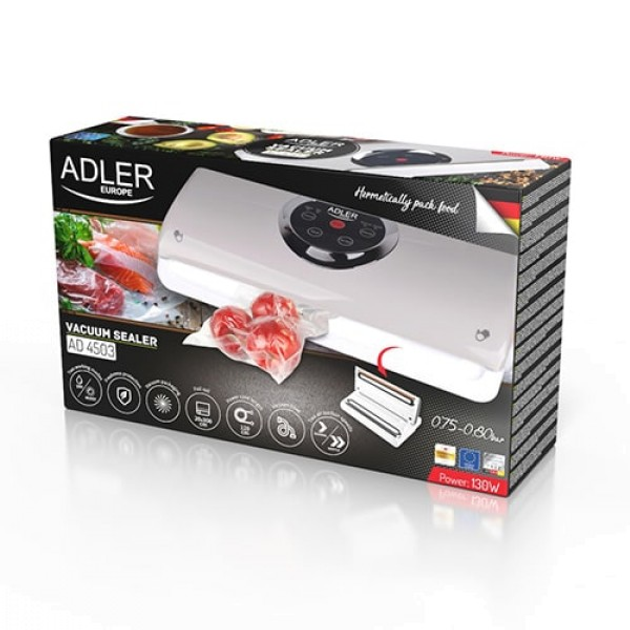 Вакууматор Adler AD 4503 + рулон плівки - изображение 10
