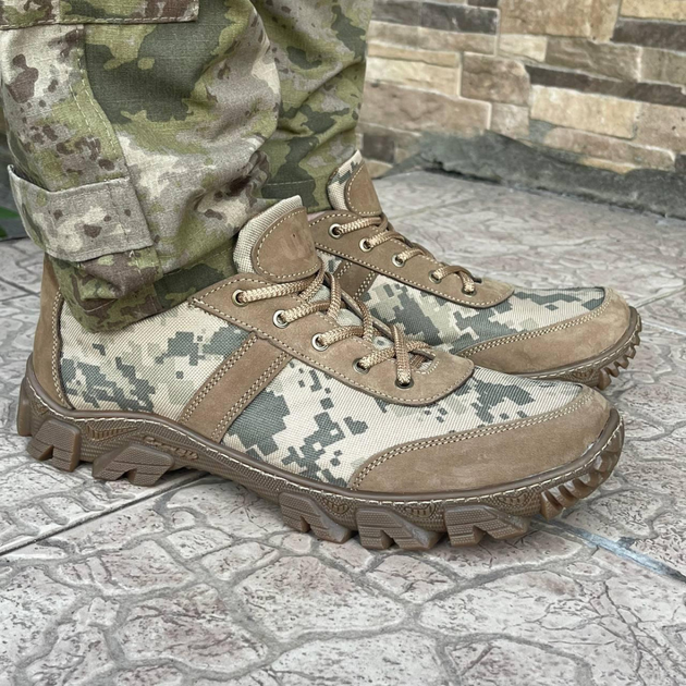 Кросівки чоловічі тактичні ЗСУ Піксель 6635 40 р 26 см хакі (OR.M-4354099) - зображення 1