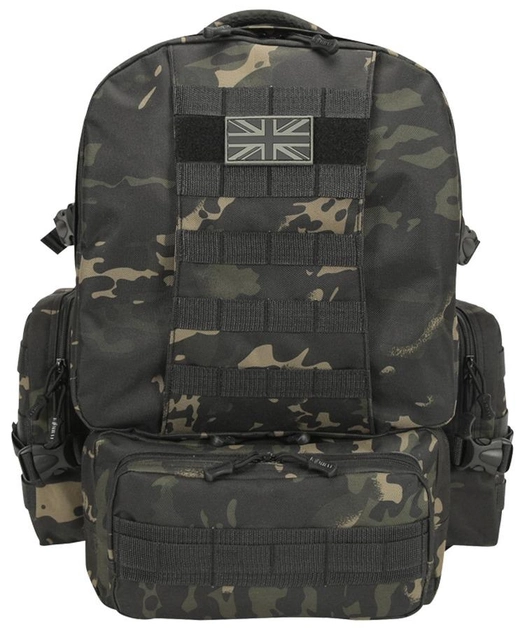 Рюкзак тактический военный армейский KOMBAT UK Expedition Pack мультикам черный 50л TR_kb-ep50-btpbl (OR.M_F748E991E4E0) - изображение 2