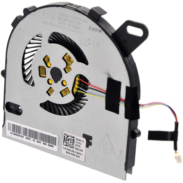 Вентилятор кулер для ноутбука Dell Vostro 5468, 5568 (0W0J86, DC28000ICR0) - Фото 3 Вентилятор кулер для ноутбука Dell Vostro 5468, 5568 (0W0J86, DC28000ICR0) - зображення 3