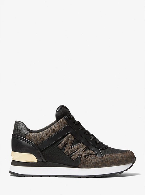 Кроссовки Michael Kors Maddy Mixed-Media Trainer черные 38.5 (8) 25 см (49F1MAFS1B) - Фото 6 Кроссовки Michael Kors Maddy Mixed-Media Trainer черные 38.5 (8) 25 см (49F1MAFS1B) - изображение 6