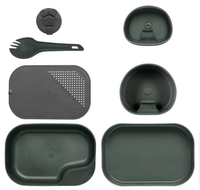 Комплект посуду Wildo Camp-A-Box Helikon-Tex Olive Green - зображення 1