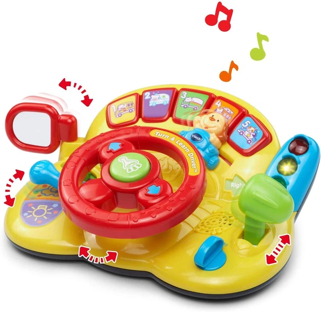Музыкальный детский руль VTech Turn and Learn Driver - Фото 4 Музыкальный детский руль VTech Turn and Learn Driver - изображение 4