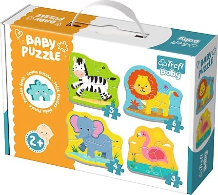 Пазли Trefl Baby CLASSIC Звірятка на сафарі (36073) - Фото 1 Пазли Trefl Baby CLASSIC Звірятка на сафарі (36073) - изображение 1