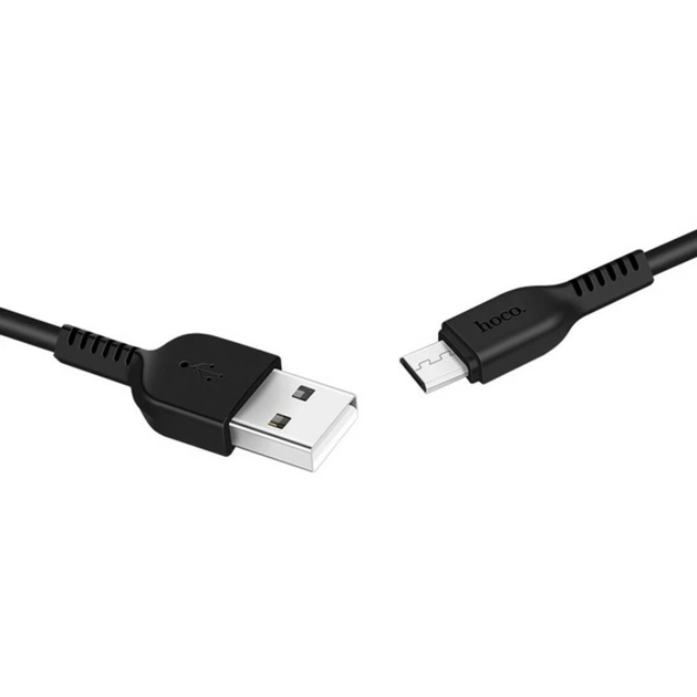 Кабель HOCO X20 USB to Micro 2A, 3m, PVC, TPE connectors, Black - Фото 1 Кабель HOCO X20 USB to Micro 2A, 3m, PVC, TPE connectors, Black - изображение 1