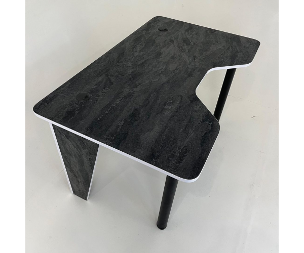 Стіл комп'ютерний геймерський ігровий DROM Superellipse Black+White - изображение 5