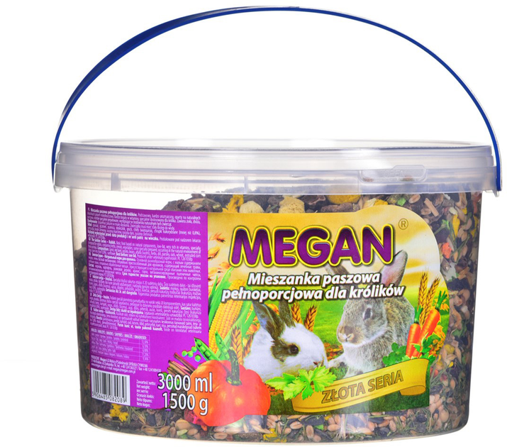 Pokarm dla królików Megan Naturalny 3 l (5906485082089) - obraz 1