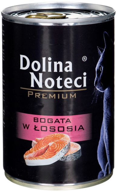 Mokra karma dla kotów Dolina Noteci Premium z łososiem 400 g (5902921303732) - obraz 1