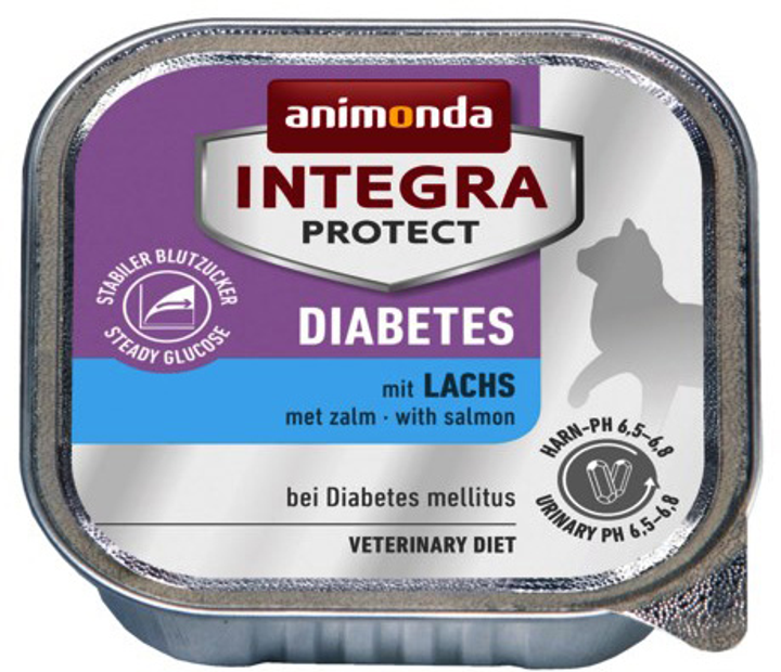 Вологий корм для котів Animonda Integra Diabetes лосось 100 г (4017721866880) - зображення 1
