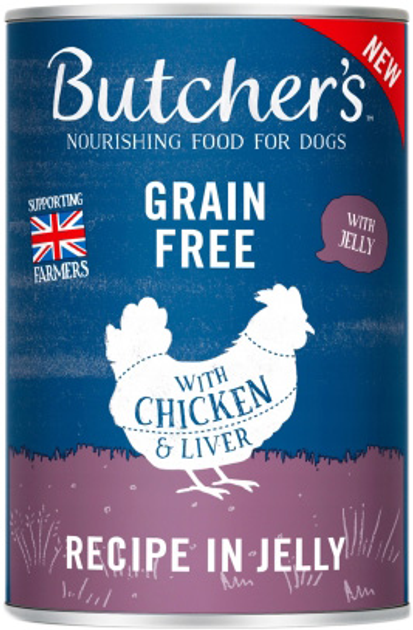 Mokra karma dla psów Butchers z kurczakiem w galaretce 400 g (5011792007622) - obraz 1