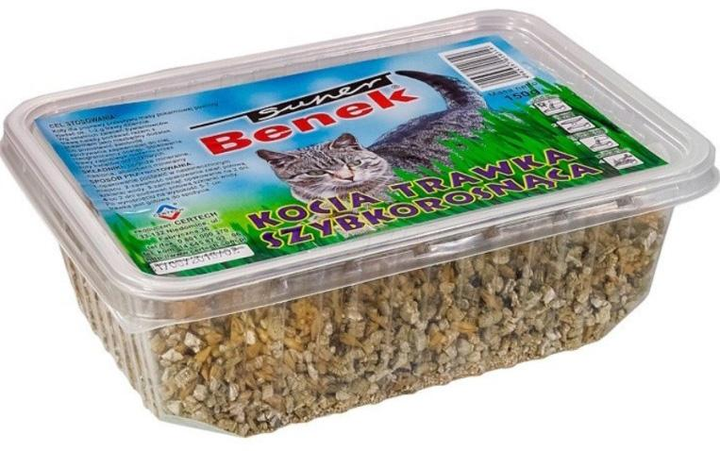 Sucha karma dla kotów Certech Trawka dla kotów szybkorosnąca 150 g (5905397010319) - obraz 1