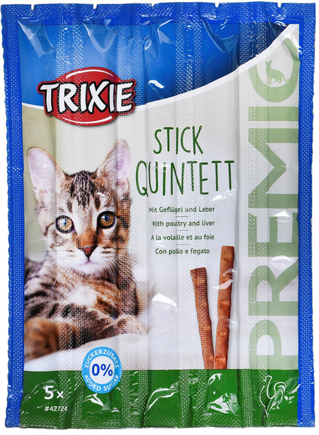Сухий корм для котів Trixie Premio Куряча печінка, птиця 5 × 5 г (4011905427249) - зображення 1