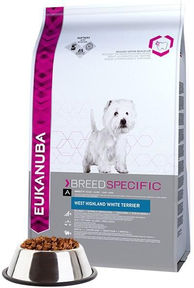 Sucha karma dla psów EUKANUBA Adult West Highland White Terrier 2,5kg (8710255120560) - obraz 2