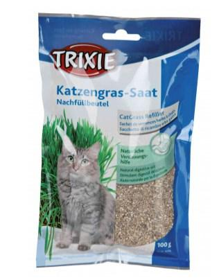 Przysmaki dla kotów Trixie Trawa dla kota pojemnik 100 g (4235) (4011905042350) - obraz 1