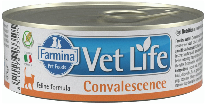 Mokra karma lecznicza dla kotów Farmina Vet Life Convalescence 85 g (8606014102840) - obraz 1