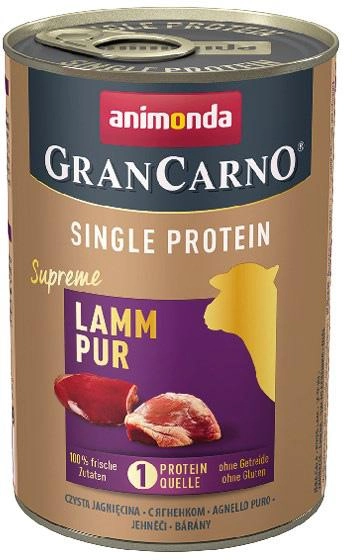Вологий корм для собак Animonda GranCarno Single Protein з ягням 400 г (4017721824286) - зображення 1