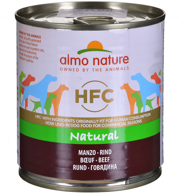 Вологий корм для собак Almo Nature Classic яловичина 290 г (8001154124323) - зображення 1