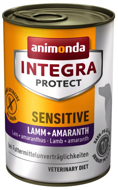 Mokra karma dla psów Animonda Integra Protect Sensitivec z jagnięciną i amarantusem 400 g (4017721864206) - obraz 1