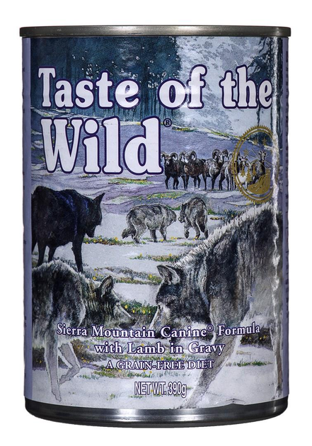 Mokra karma dla psów Taste of the Wild Sierra Mountain z jagnięciną 390 g (0074198613397) - obraz 1