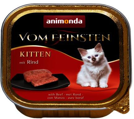 Вологий корм для котів Animonda Vom Feinsten Kitten яловичина 100 г (4017721834483) - зображення 1