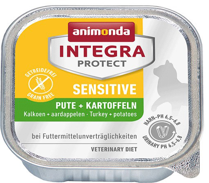 Вологий корм для котів Animonda Integra Protect Sensitive індичка 100 г (4017721868532) - зображення 1