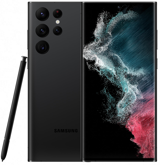 Smartfon Samsung Galaxy S22 Ultra 8/128GB Phantom Black (SM-S908BZKDEEB) - obraz 1