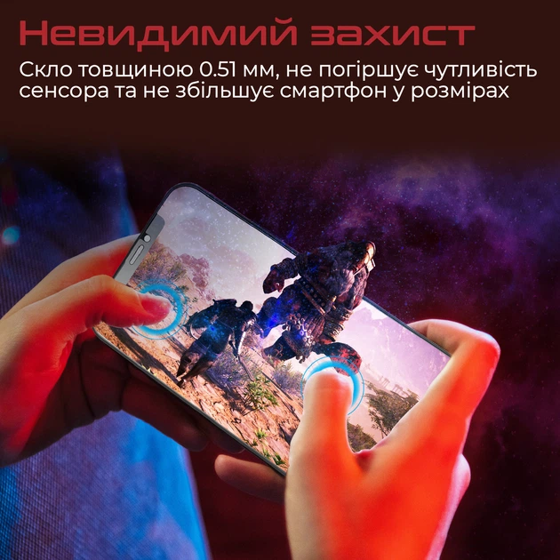 Защитное стекло для смартфона Apple iPhone 12 Pro Max Promate Apex Black (apex.12max) - Фото 4 Защитное стекло для смартфона Apple iPhone 12 Pro Max Promate Apex Black (apex.12max) - изображение 4