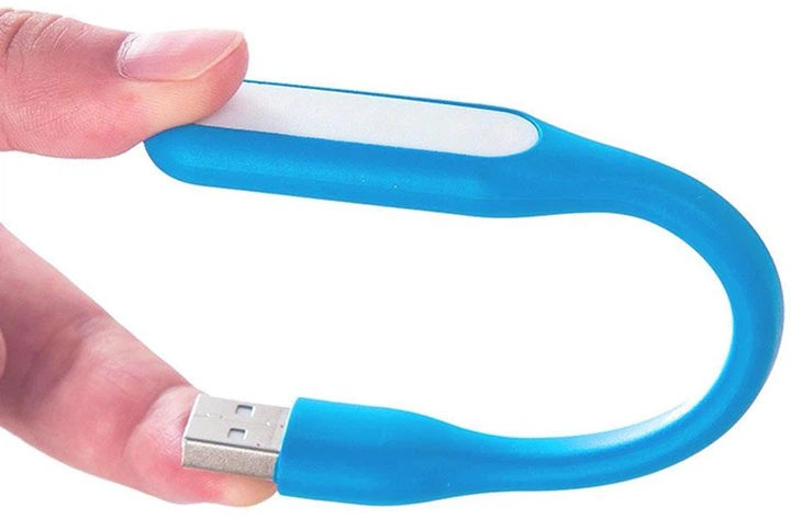 USB лампа для ноутбука Optima Flexible LED UL-001 Синій 2 шт - зображення 2