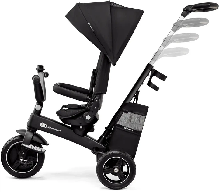 Rowerek trójkołowy Kinderkraft Easytwist Black (KREASY00BLK0000) - obraz 3
