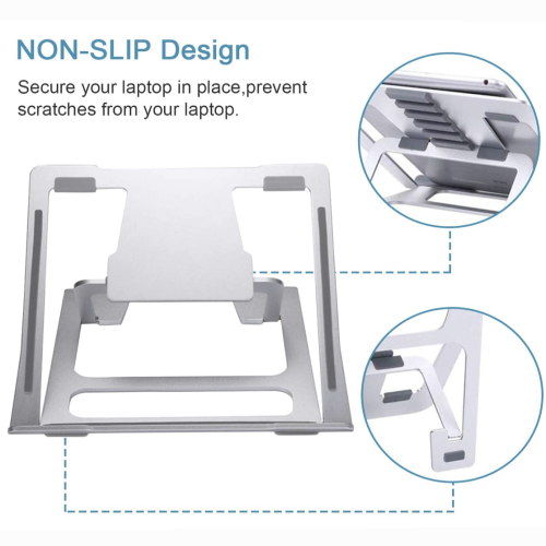 Подставка для ноутбука Coomaxx Laptop Stand Silver - изображение 4