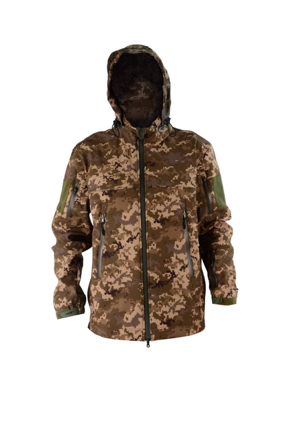 Мужская тактическая демисезонная куртка на тонком флисе размер 52/4 - изображение 1
