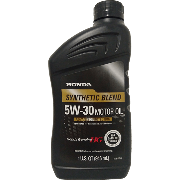 Моторное масло Honda Motor Oil Synthetic Blend 5W-30 0.946 л (087989134) - Фото 1 Моторное масло Honda Motor Oil Synthetic Blend 5W-30 0.946 л (087989134) - изображение 1