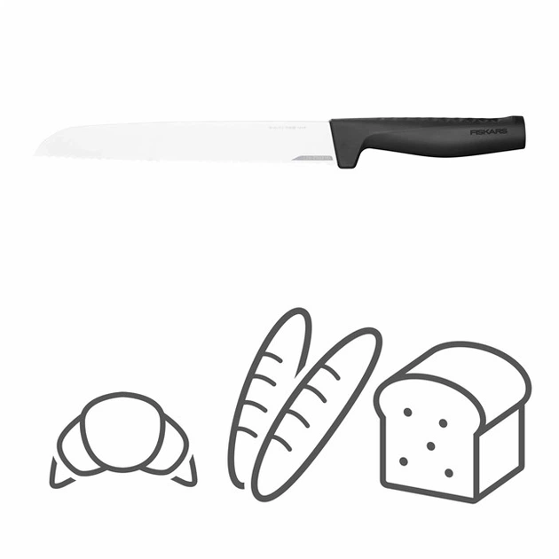 Ніж для хліба Fiskars Hard Edge 22 см (1054945) - Фото 4 Ніж для хліба Fiskars Hard Edge 22 см (1054945) - зображення 4