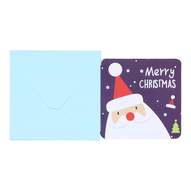 Мини-открытка Lesko Merry Christmas! 7 см для подарков новогодняя рандомные наборы - изображение 7