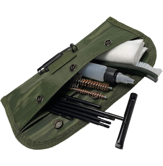 Набір для чищення зброї Lesko GK13 12 предметів у чохлі TR_10387-48376 - зображення 1
