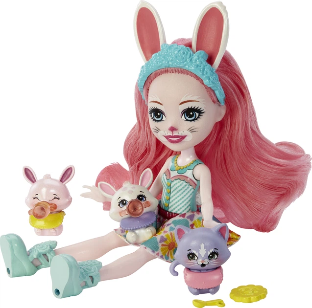 Lalka Enchantimals Baby Friends Króliczek Bree i Twist (HLK85) - obraz 4